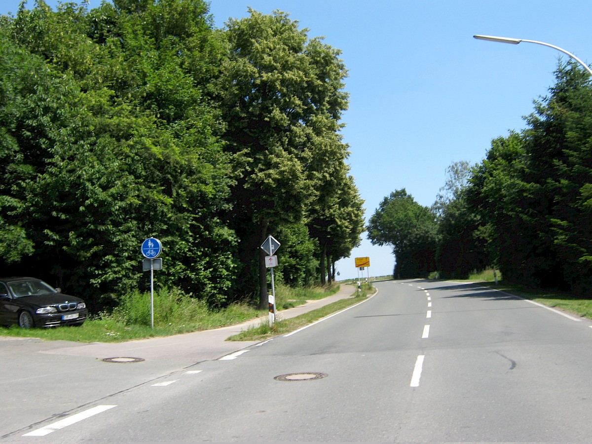 Ausfahrt Schapdetten Richtung Tilbeck