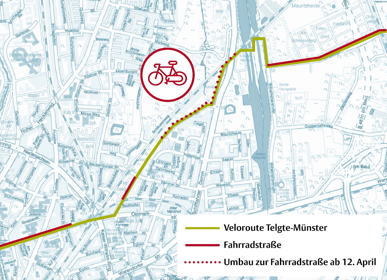 Dieckstraße: Abschnitt bis zur Schleuse wird Fahrradstraße 2.0