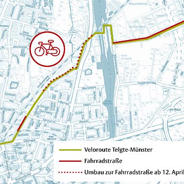 Dieckstraße: Abschnitt bis zur Schleuse wird Fahrradstraße 2.0